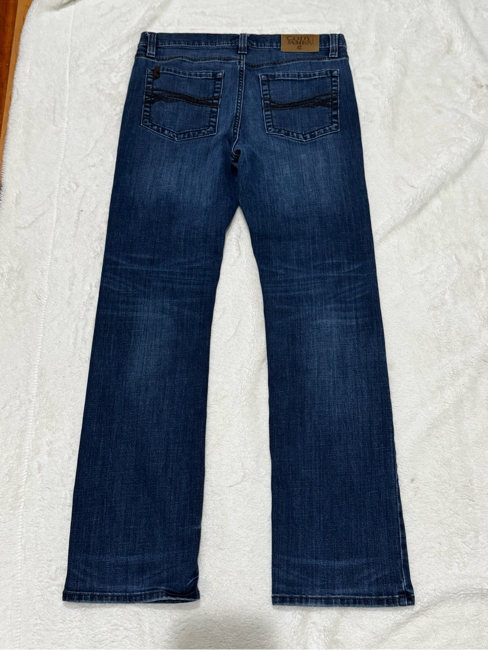 Cody James Slim Boot Jeans Mens 33x32 Blue Stretch Bootcut Denim Western Rodeo